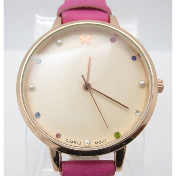 Unbranded Accessories - Women Butterfly Quartz WR Analog 40mm Dial Causal Round Watch (G324)